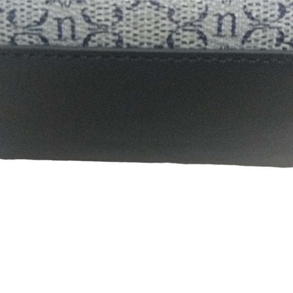 NWT NANETTE LEPORE Maxene Logo Short Shoulder Bucket Bag - Navy Blue - Picture 10 of 14